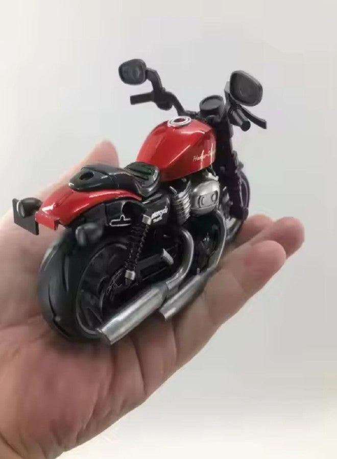 IndusBay® 5 Metal Diecast Alloy Mini Sports Motorcycle Toy for Home Decot Collectable Pull Back Collectable Super Bike Toy, Red - Image 5